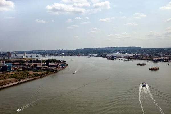 Aerial View River Thames — Stock Photo, Image