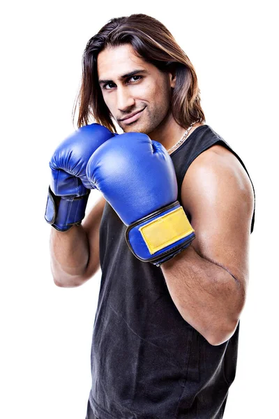 Portrait Masculine Boxer Studio — Stock Photo, Image