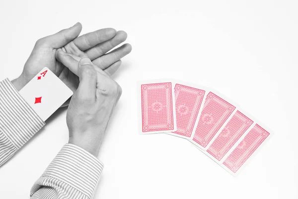 Studio Colpo Carte Casino — Foto Stock