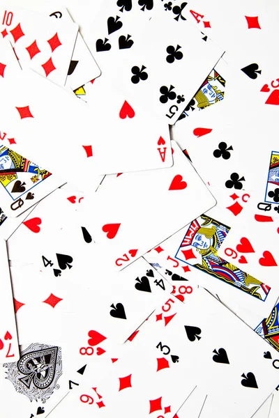 Studio Shot Cards Casino — Stock Photo, Image