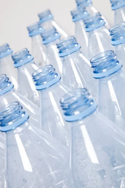 Vista Cerca Botellas Plástico Vacías — Foto de Stock