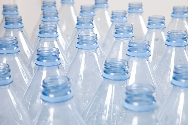 Vista Cerca Botellas Plástico Vacías — Foto de Stock