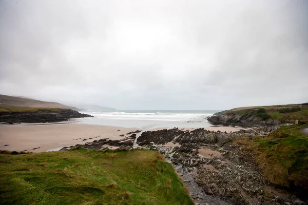 Spiaggia Sul Nord Atlantico Ring Kerry Irlanda — Foto Stock