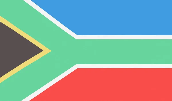 Tiro Moldura Completa Bandeira Sul Africana — Fotografia de Stock
