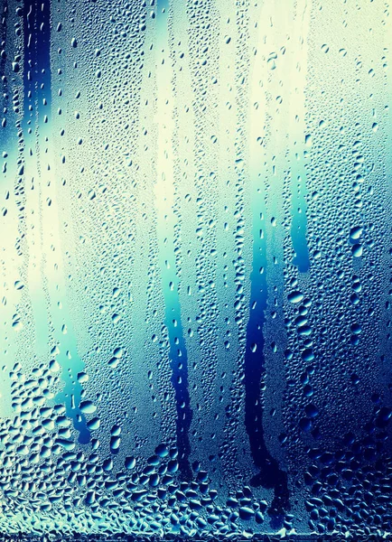 Regenwasser Auf Glas Hintergrund — Stockfoto