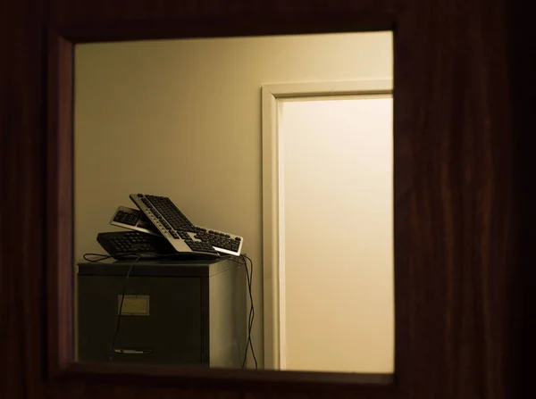 Dosya Dolapları Olan Ofis Koridoru — Stok fotoğraf