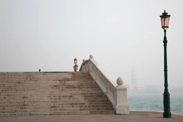 Italia Venecia Escaleras Sobre Fondo —  Fotos de Stock