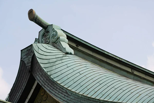 Telhado Tiled Gable Santuário Meiji — Fotografia de Stock