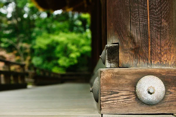 Holzhütte Japanischen Garten — Stockfoto