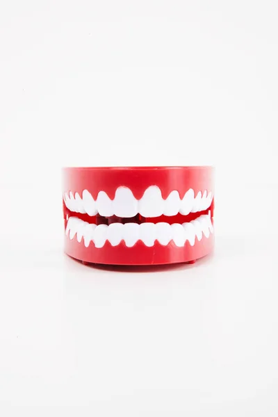 Denti Giocattolo Sfondo Primo Piano — Foto Stock