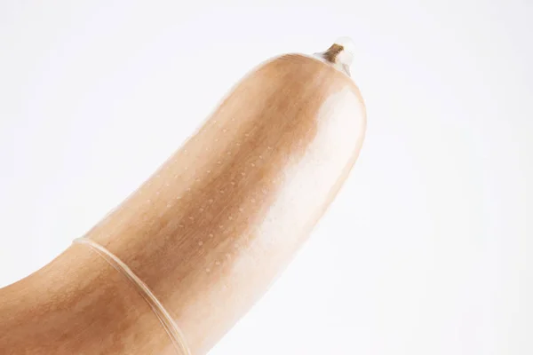 Butternut Squash Bär Kondom Koncept Säker Sex — Stockfoto