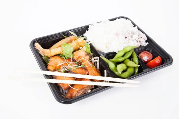 Japonês Bento Almoço Fundo — Fotografia de Stock