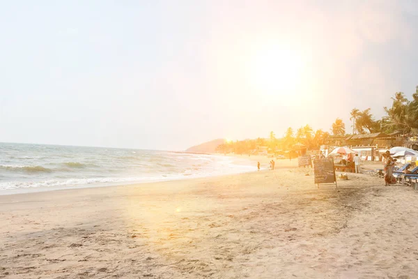 Vagator Plajı Goa Hindistan — Stok fotoğraf