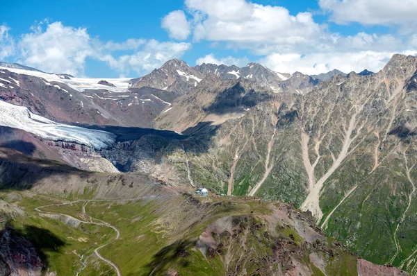 Majestosas Montanhas Cáucaso Julho — Fotografia de Stock