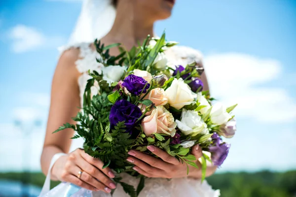 Decorações Casamento Decorações Bouquet Noiva Mentiras Espera Até Que Noiva — Fotografia de Stock