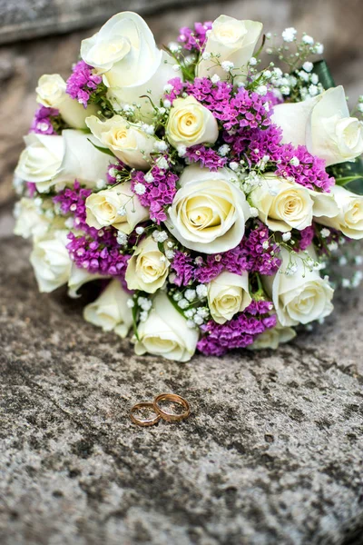 Decorações Casamento Decorações Bouquet Noiva Mentiras Espera Até Que Noiva — Fotografia de Stock