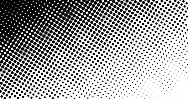 Fondo Punteado Abstracto Blanco Negro Efecto Semitono Ilustración Vectorial — Archivo Imágenes Vectoriales