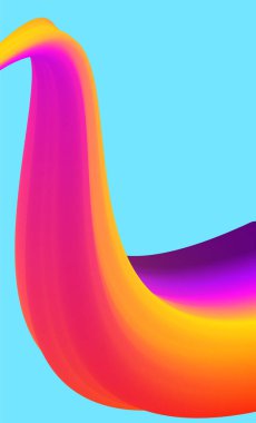 Mavi arka plan üzerinde parlak soyut renkli desen. Vektör çizim.