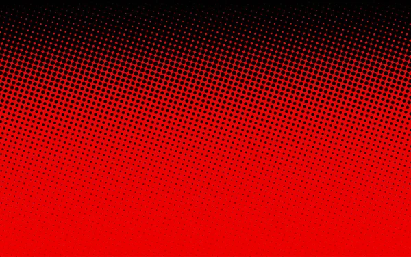 Heller Schwarzer Und Roter Abstrakter Gepunkteter Hintergrund Halbtoneffekt Vektorillustration — Stockvektor