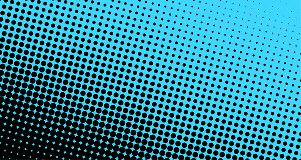 Black Blue Abstract Dotted Background Halftone Effect Vector Illustration — Stock Vector