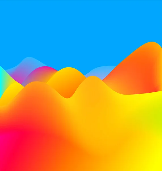 Heldere Kleurrijke Abstracte Patroon Blauwe Achtergrond Vectorillustratie — Stockvector