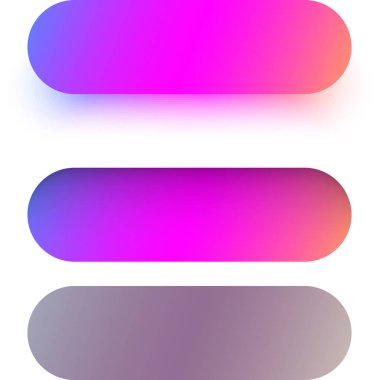 Beyaz arka plan üzerinde izole spektrum web simgesi ve düğme şablonları