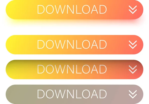 Spectrum Download Web Buttons Met Pijl Geïsoleerd Witte Achtergrond — Stockvector