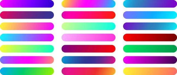 Conjunto Iconos Web Espectro Colores Plantillas Botones Aislados Sobre Fondo — Archivo Imágenes Vectoriales