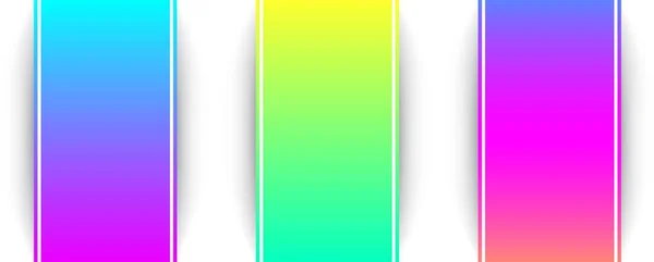 Plantillas Fondos Espectro Colorido Aisladas Blanco Ilustración Papel Vectorial — Vector de stock