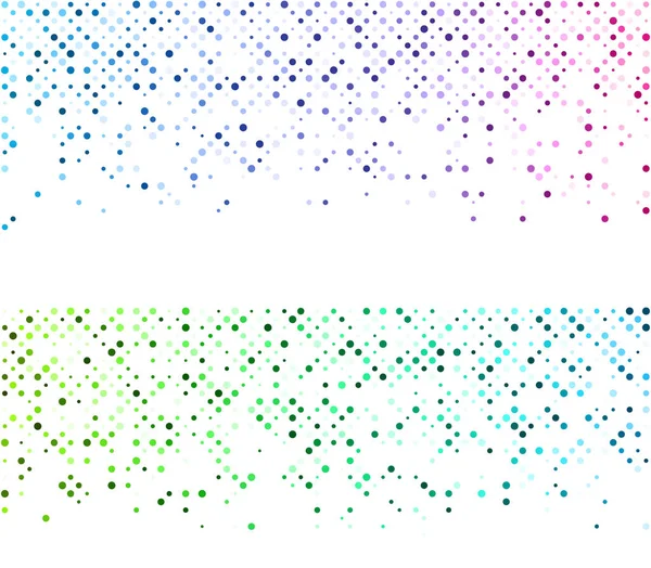 白色抽象背景与多彩的频谱点缀图案 矢量纸插图 — 图库矢量图片