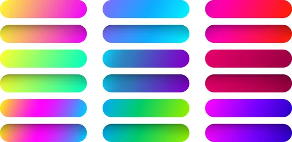 Conjunto Coloridos Iconos Web Espectro Plantillas Botones Aislados Sobre Fondo — Vector de stock