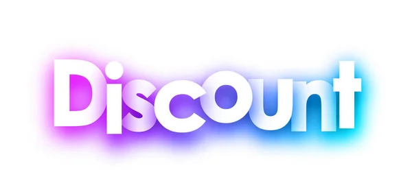 Purple Spectrum Discount Paper Sign White Background Vector Illustration — Stock Vector