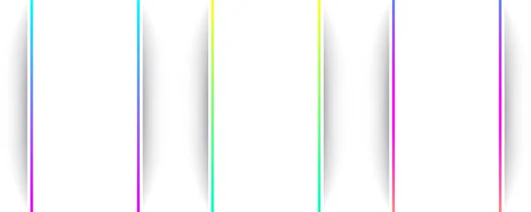 カラフルなスペクトル フレームと白い背景のテンプレート ベクトル紙図 — ストックベクタ
