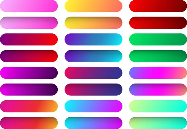 Set Van Kleurrijke Spectrum Knop Het Pictogram Websjablonen Geïsoleerd Een — Stockvector