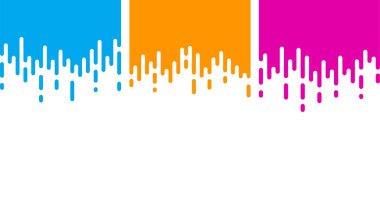 Soyut boyalı desenli mavi, pembe ve turuncu zemin