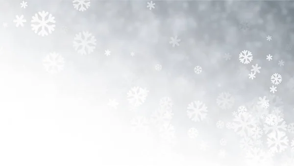 Κάρτα Γκρι Θολή Χειμώνα Χιόνι Μοτίβο — Διανυσματικό Αρχείο