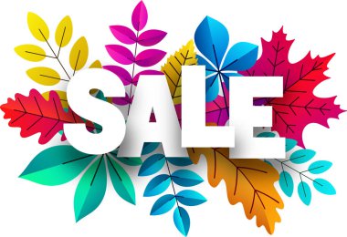 Satışı işareti, promo poster renk ile alışveriş yapmak için bırakır.