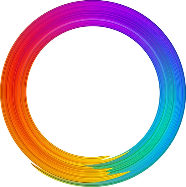 Curso Pincel Gradiente Colorido Paleta Espectro Para Design —  Vetores de Stock