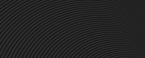 Fondo Geométrico Texturizado Negro Patrón Redondeado Abstracto — Vector de stock