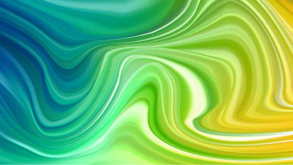 緑と黄色の水彩グラデーション 質感の塗装パターン — ストックベクタ