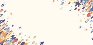 Beyaz sonbahar arka plan rengi ile bırakır. Vektör