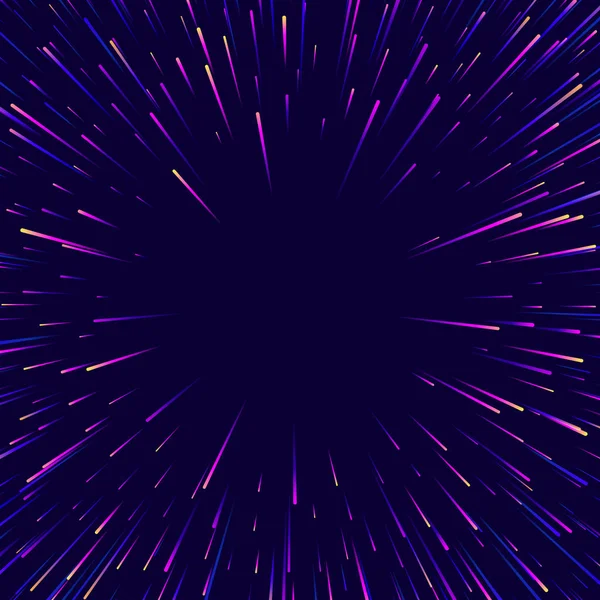 抽象的な紫お祝いポスター花火 ベクトルの背景 — ストックベクタ