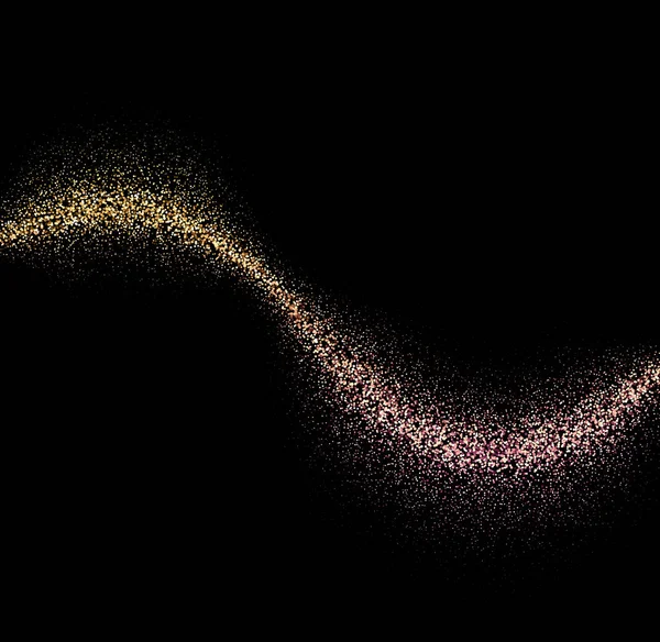 Черный Абстрактный Шаблон Золотым Градиентным Вихрем Украшения Рождества Нового Года — стоковый вектор