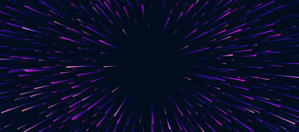 Abstract purple festive banner with firework. Vector background.