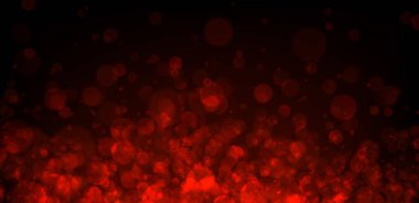 Kırmızı bulanık zemin bokeh etkisi ile. Vektör arka plan.
