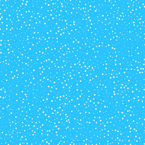 Fondo Azul Invierno Con Patrón Nieve Gotas Blancas — Vector de stock