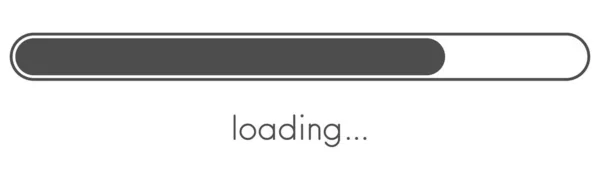 Загрузка Индикатора Прогресса Серая Шкала Векторный Фон — стоковый вектор
