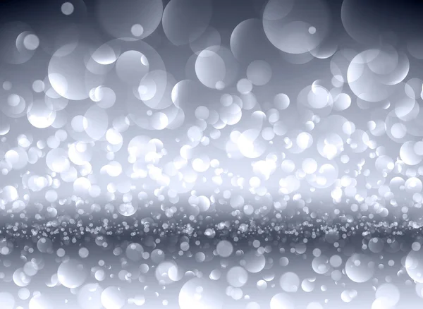 Plantilla Borrosa Brillante Gris Con Luces Efecto Bokeh Festivo Año — Vector de stock