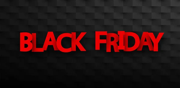 Black Friday Sale Promo Banner Auf Geometrischem Hintergrund Werbevorlage Für — Stockvektor