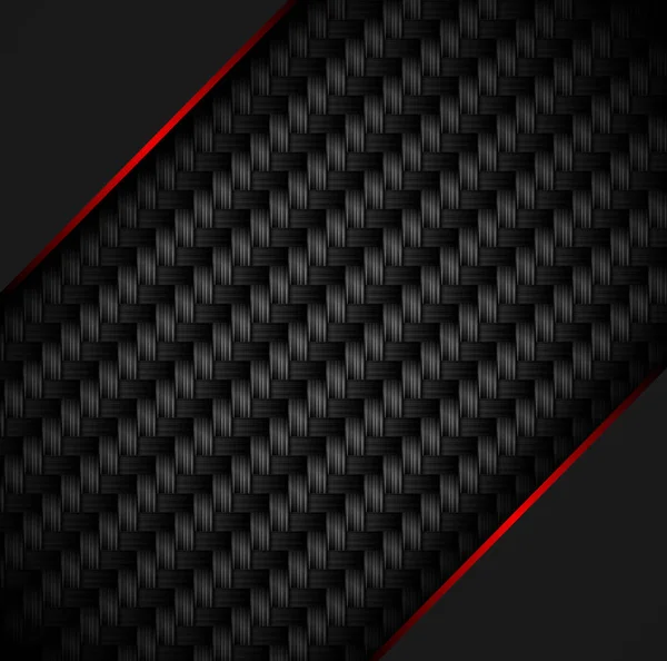 Plantilla Póster Negro Con Marco Rojo Patrón Texturizado Geométrico Diseño — Vector de stock
